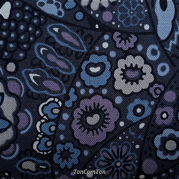 Modern Flower. 100%Alg.Rústico Japonês. (50x110cm)