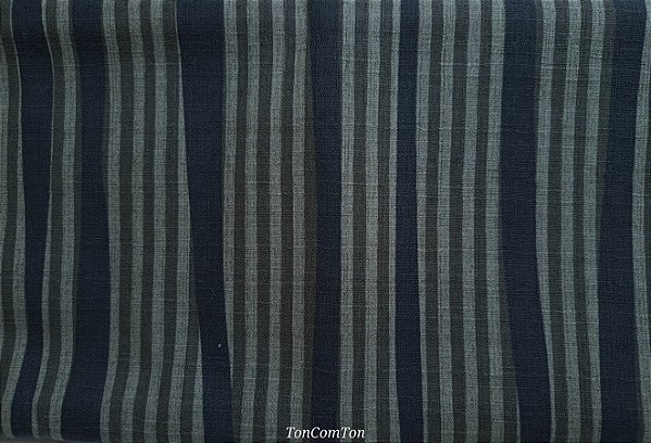 Listras/Verde musgo. 100%Alg.Japonês. (50x55cm)