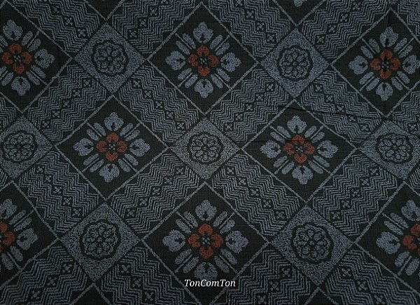 Red Flower. 100%Alg.Japonês Rústico. (50x55cm)