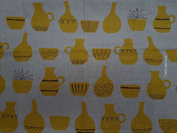 Pottery. Linho+Alg.Japonês. (50x55cm)