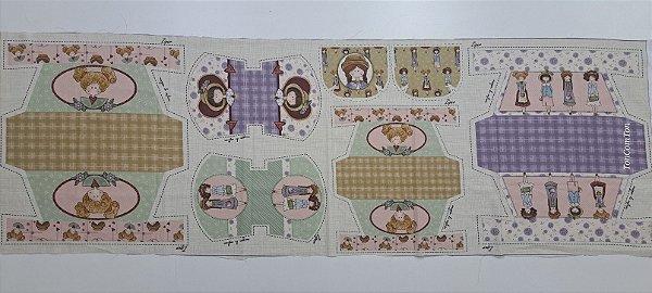 Necessaire Dolls - Painel Faça Você Mesmo. Tecido Digital 100%Algodão