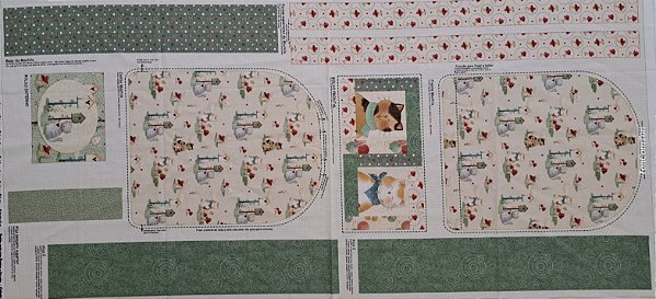 Mochila Cat - Painel Faça Você Mesmo. Tecido Digital 100%Algodão