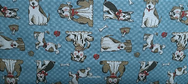 Tecidos dogs.100%Alg.