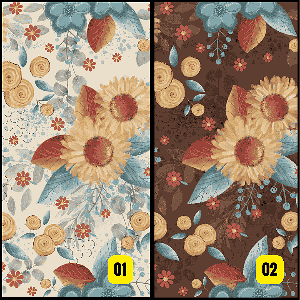 Floral fadas (50x150cm)