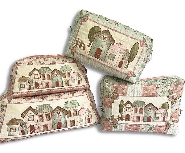 Necessarie Vila de Amor - Painel Faça Você Mesmo. Tecido Digital 100%Algodão