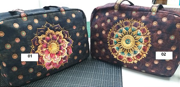 Bolsa Mandala Estrela - Painel Faça Você Mesmo. Tecido Digital 100%Algodão