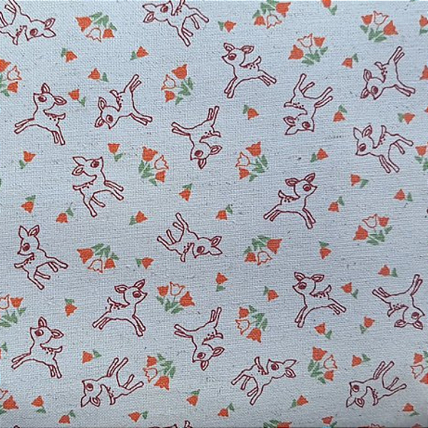 Bambi - Linho Misto - Costura Criativa - 50x150cm