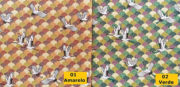 Tsuru in Daisy JD4112. Tricoline 100% Alg.Japonês. (49x55cm)