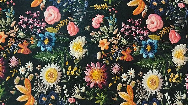 Flor Psico NT4135. Tricoline Digital 100% Alg.Rb (49x75cm)