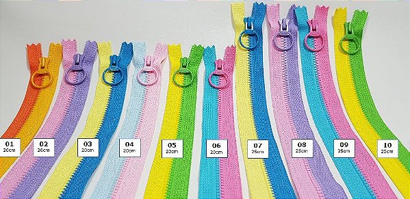 Zíper Colorido. AA024