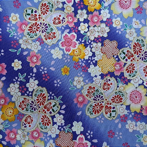 Degradê Flower JD4123. Tricoline 100% Alg.Japonês. (49x55cm)