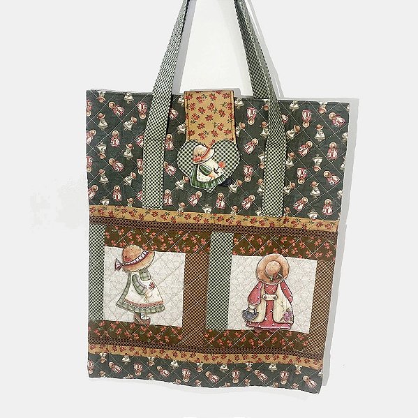 Bolsa Sunbonnet.Painel.Dig. 100%Alg.