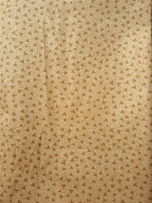 Triângulos Caramelo. Tricoline 100%Algodão (50x150)