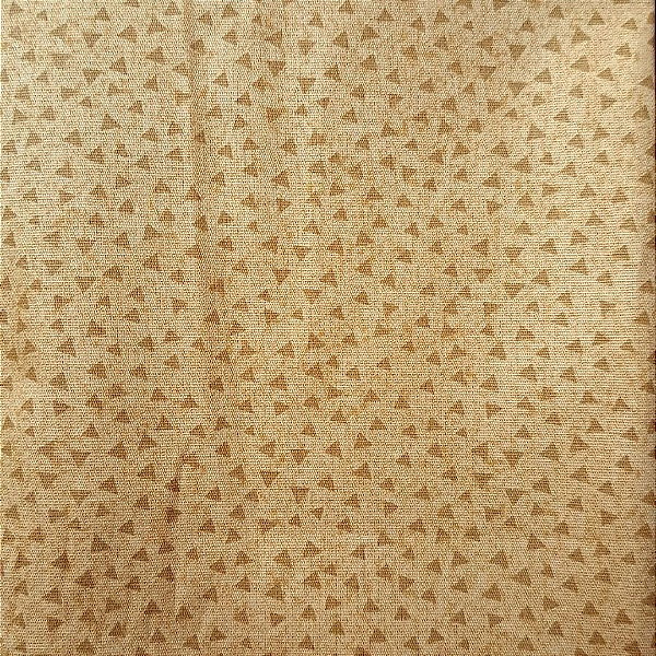 Triângulos Caramelo. Tricoline 100%Algodão (50x150)