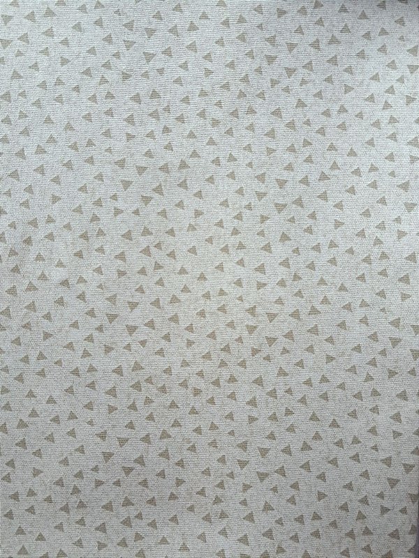 Triângulos Bege. Tricoline 100%Algodão (50x150)