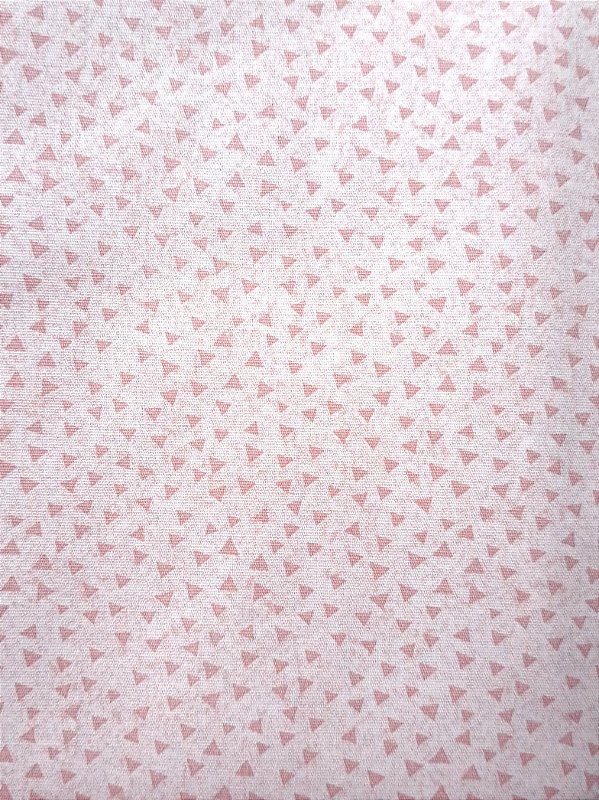 Triângulos Salmao. Tricoline 100%Algodão (50x150)