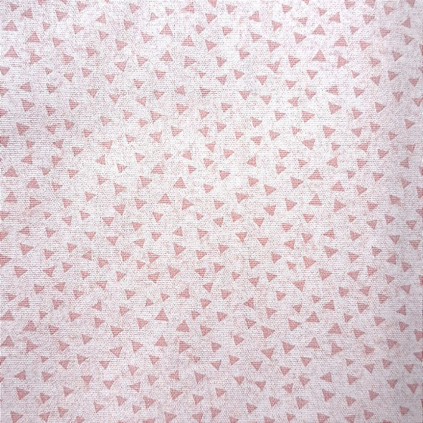 Triângulos Salmao. Tricoline 100%Algodão (50x150)