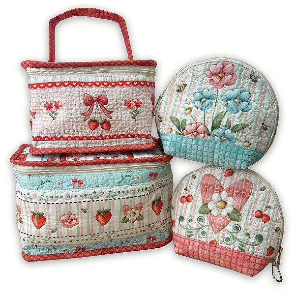 Coleção Frutas- Frasqueiras. Painel Faça Você Mesmo - 04pç