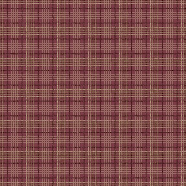 Merlot.Fux. Xadrez Vinho. Tec.Digital 100% Algodão 50x150cm