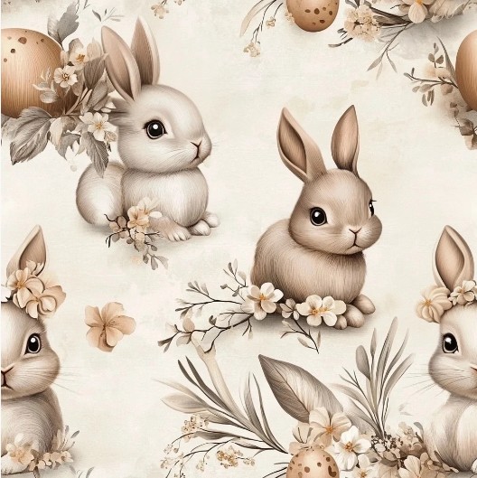 BohoCoelhinhos. Tec.Digital 100%Alg.(50x150)