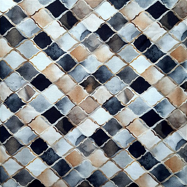 Dusty Colméia. Tec.Tricoline Digital 100%Alg.(50x150)