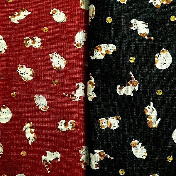 Cat Ball. Tricoline Encorpado 100% Algodão Japonês (49x55cm)