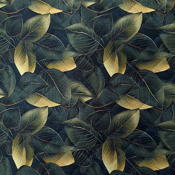 Folhas Pretas. Matelasse Fab. 50x140