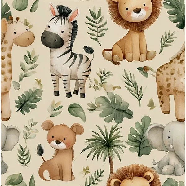 Safari Zebra. Tecido Digital Fabricart 100% Algodão - 50x150cm