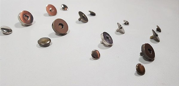 Botão Magnético com Duplo Rebite (04botões). AF001