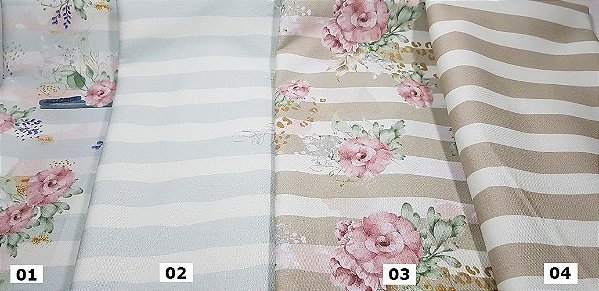 Floral. Tecido em Sarja Nacional  (50x160cm)