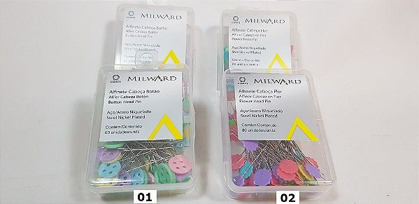 Alfinete Cabeça Flor. Coats. AC002