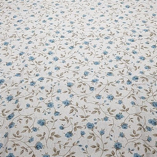 Little Blue Flower - Linho Misto - Costura Criativa - 50x150cm