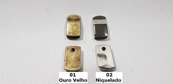 Terminal de Zíper Metálico. 20mm - 2pç