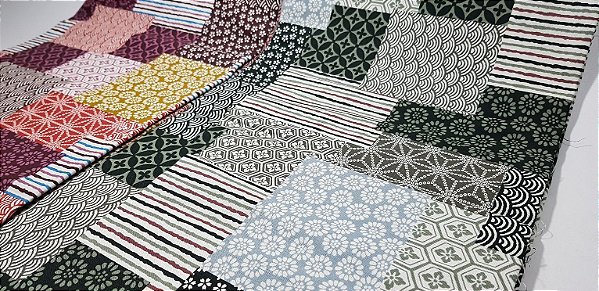 Squares. Tecido Japonês. TI028 (49x55cm)