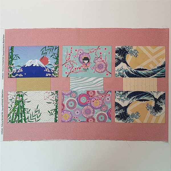 Necessaire TCT. Tiffany - Painel Faça Você Mesmo. Tecido Digital 100%Algodão