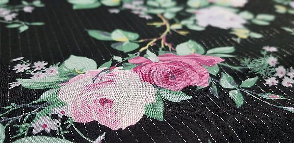 Flower in Silver Lines. Algodão Japonês. 3200004 (50x55cm)