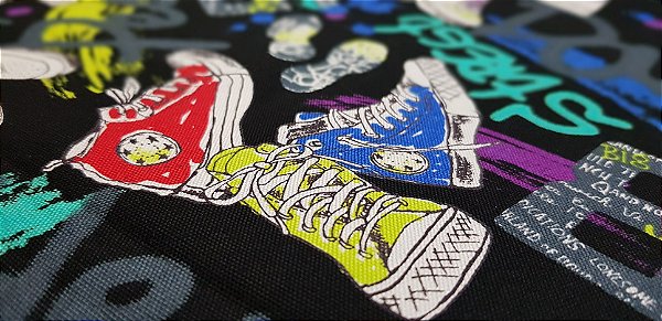 Tennis Shoes. Linho+Algodão Japonês. JV00008 (50x55cm)