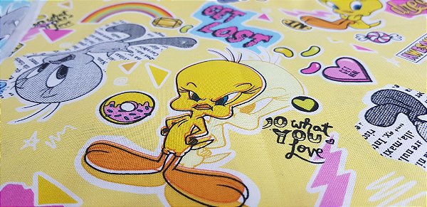 PiuPiu (Tweety). Algodão Japonês. JT00016 (53x55cm)