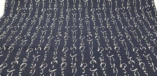 Navy Cotton. Iroha. Alg Trad Encorp Jap. JV0015 (49x55cm)