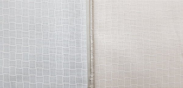 Tecido Branco Quadriculado Suave. NN0010-50x140cm