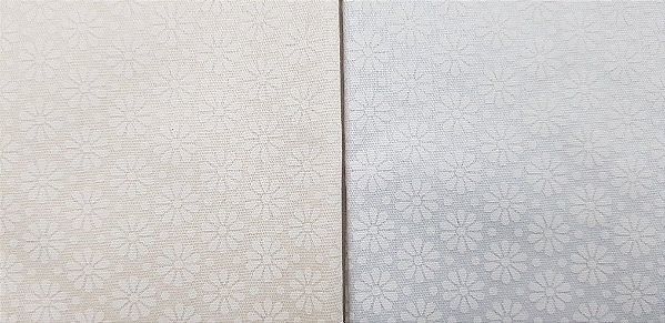 Tecido Branco Flor Suave. NN0011-50x140cm