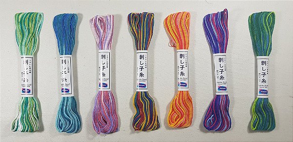 Linha de Sashiko. 4 Cores. Cotton 100%. 20m. AG0025