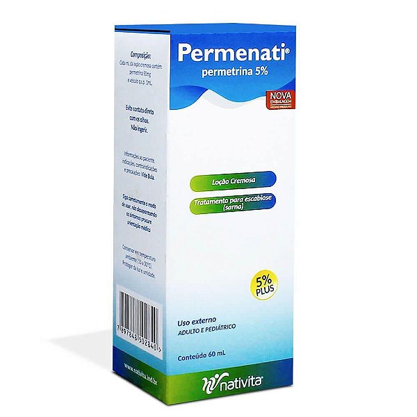 PERMENATI 5% LOCAO CREMOSA 60ML NATIVITA