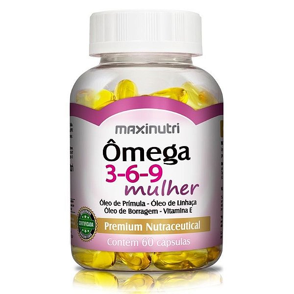 OMEGA 3 - 6 - 9 MULHER 60CAPS MAXINUTRI