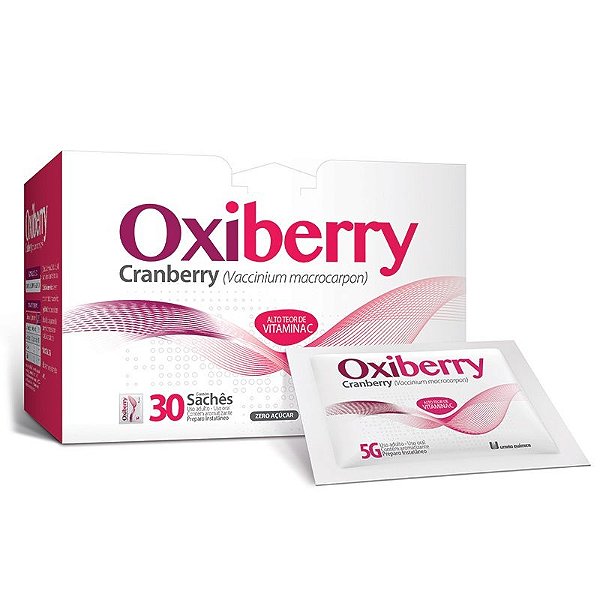 OXIBERRY CRANBERRY 30 SACHES DE 5G UNIAO QUIMICA