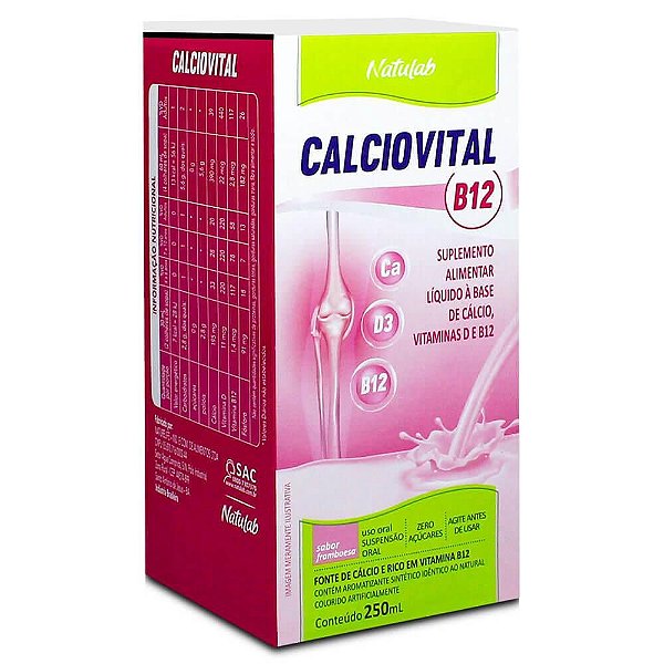 CALCIOVITAL LIQUIDO A BASE DE CALCIO  B12 250 ML