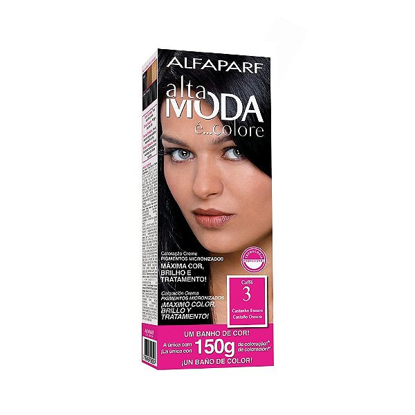 TINTURA ALTA MODA 3 CASTANHO ESCURO / CAFFE 150GR