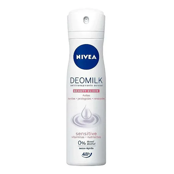 DESODORANTE NIVEA AEROSOL WOMEN DEOMILK SENSITIVE 150ML/90G