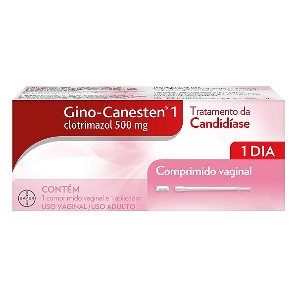 GINO CANESTEN 500MG 1 COMPRIMIDO VAGINAL E 1 APLICADOR