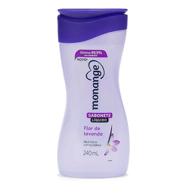 SABONETE MONANGE LIQUIDO FLOR DE LAVANDA 240ML